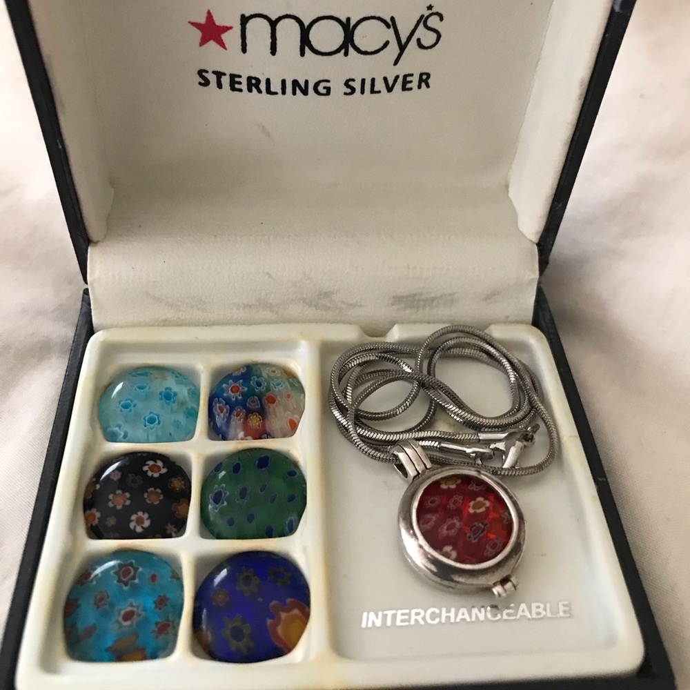 Interchangeable Locket925 Sterling Silver Necklace - image 1